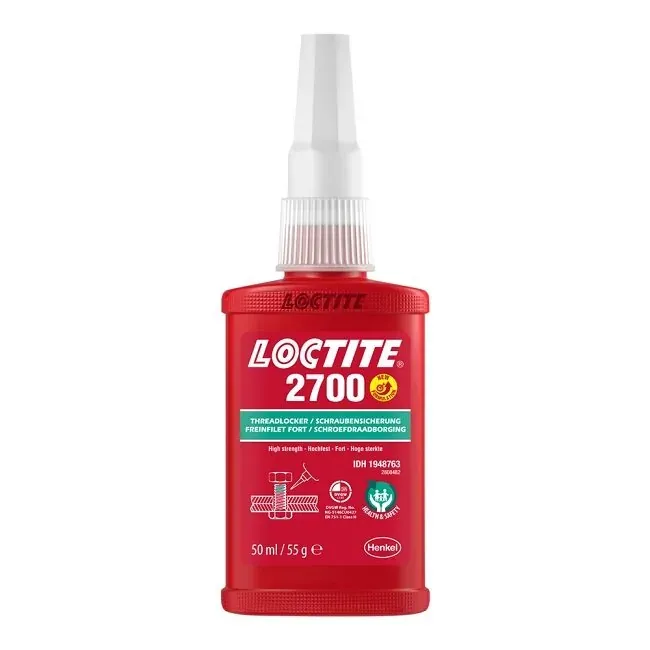 Резьбовой фиксатор высокой прочности, "белый" лист безопасности Loctite 2700 Резьбовой фиксатор высокой прочности, "белый" лист безопасности Loctite 2700